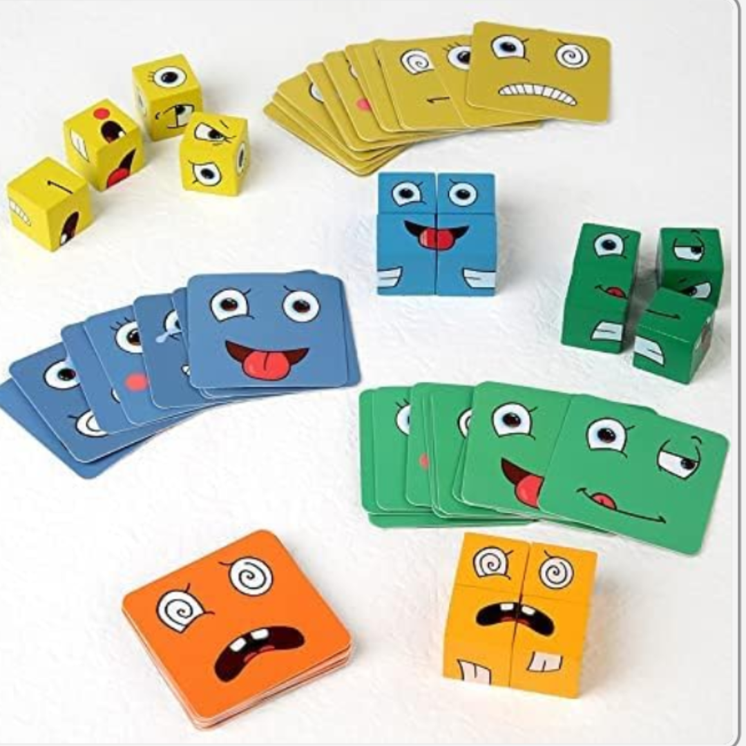 Face Change Cube Puzzle Game