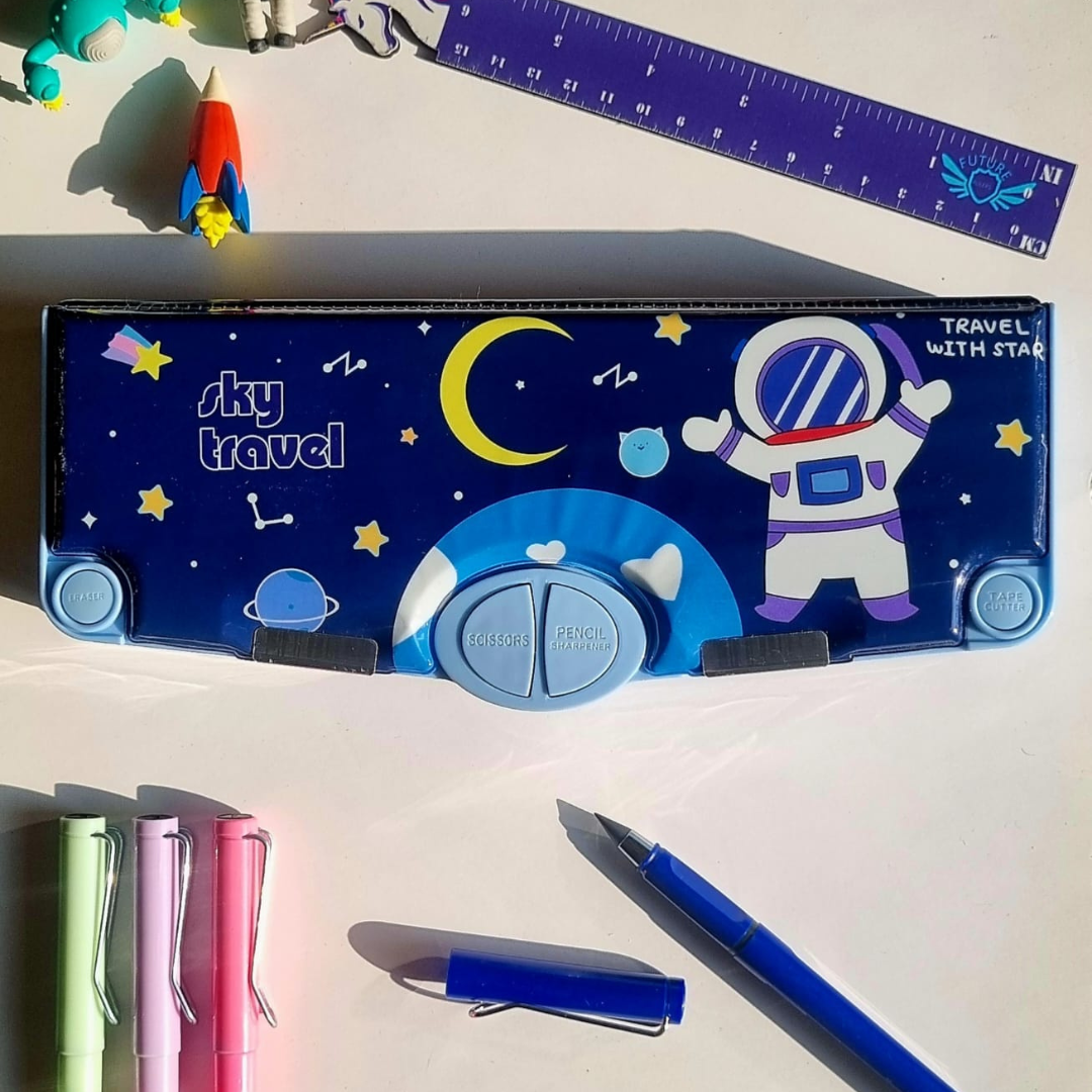 Multipurpose Pencil Box Blue