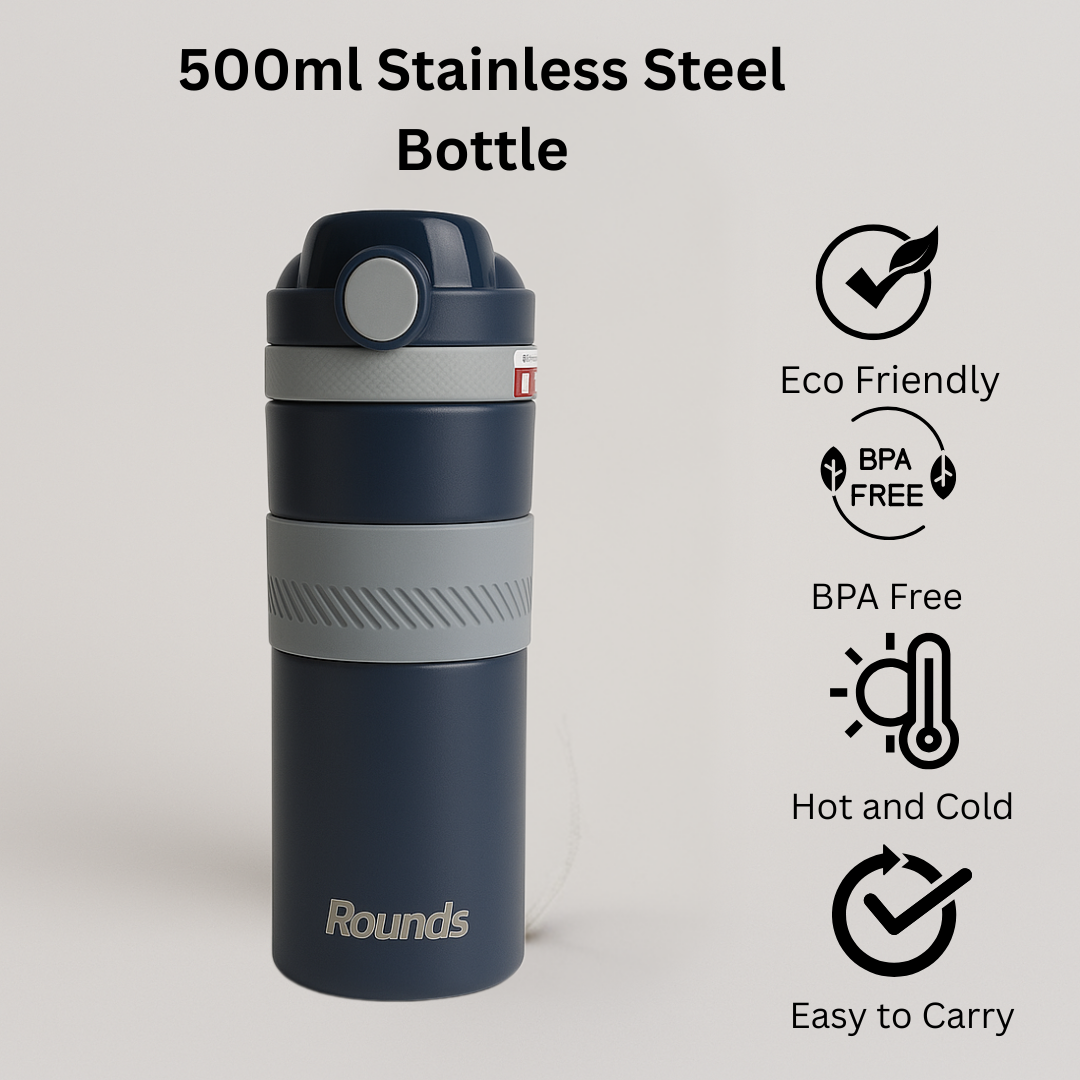 Stainless Steel Round Bottle