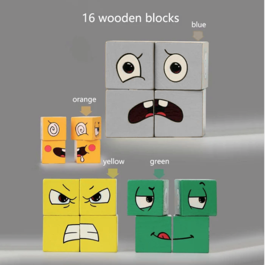 Face Change Cube Puzzle Game