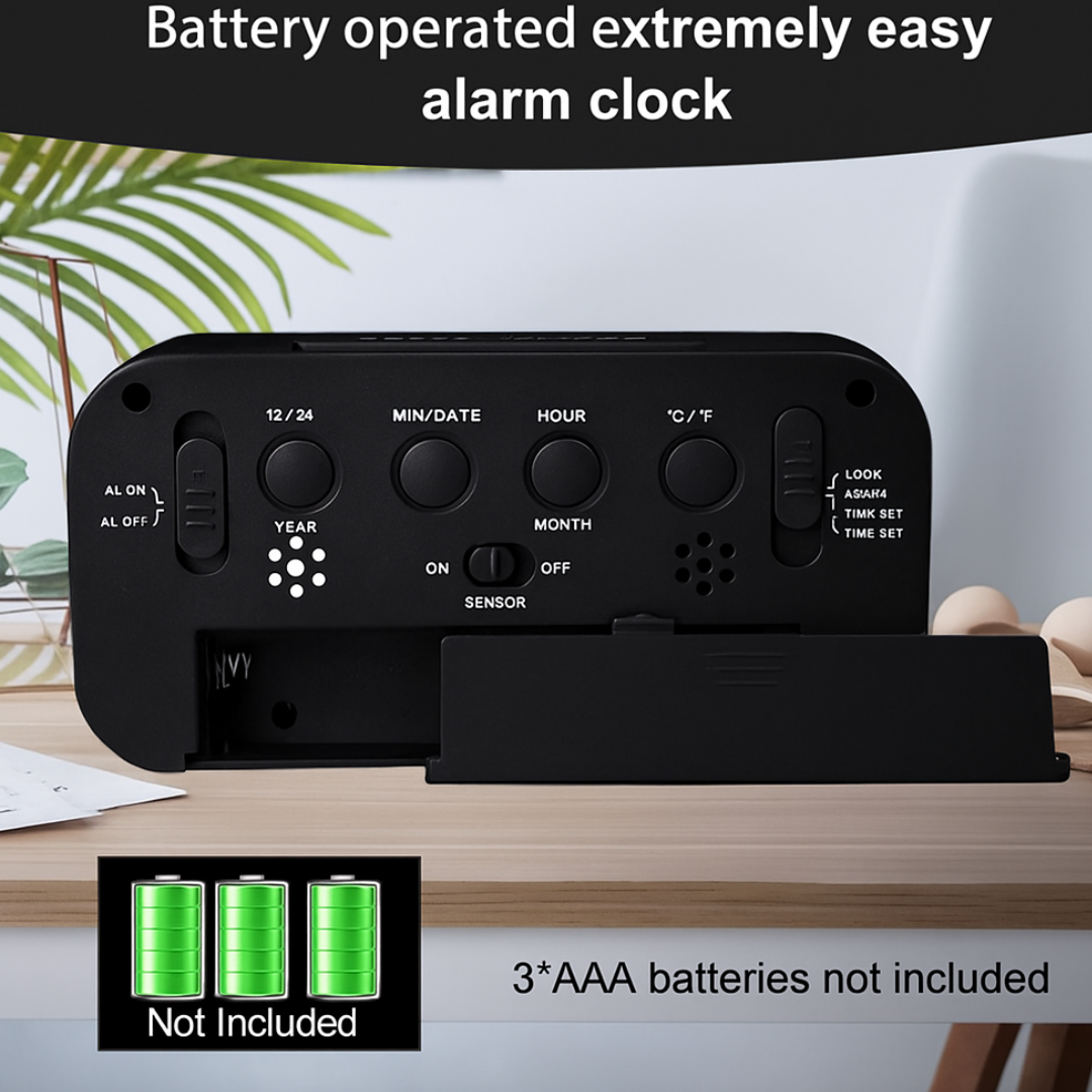 Digital LED Alarm Clock