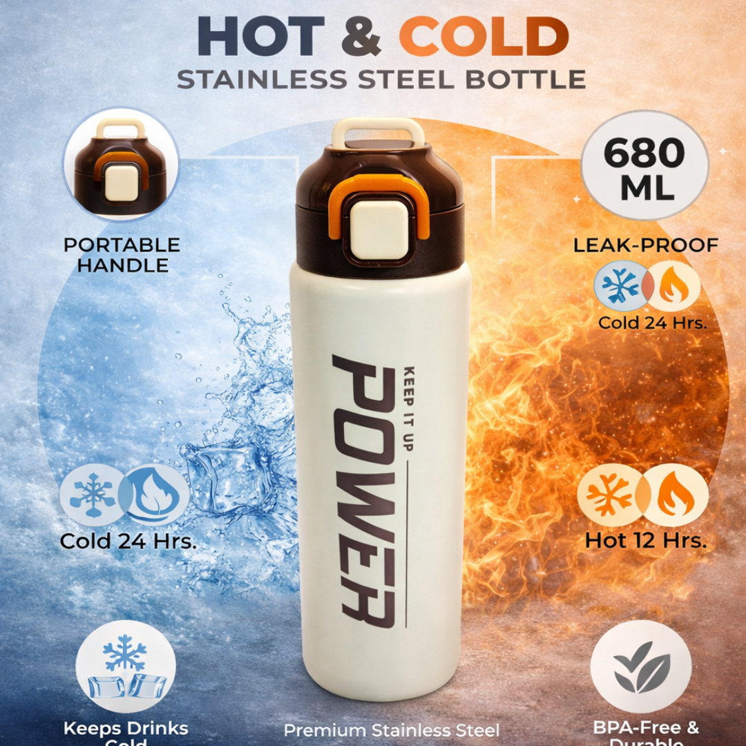 BPA Free Steel Water Bottle Boys 680ml India