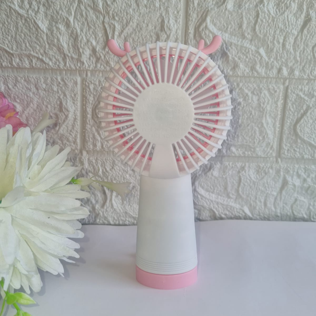 Rechargeable Mini Cool Fan With Mobile Holder