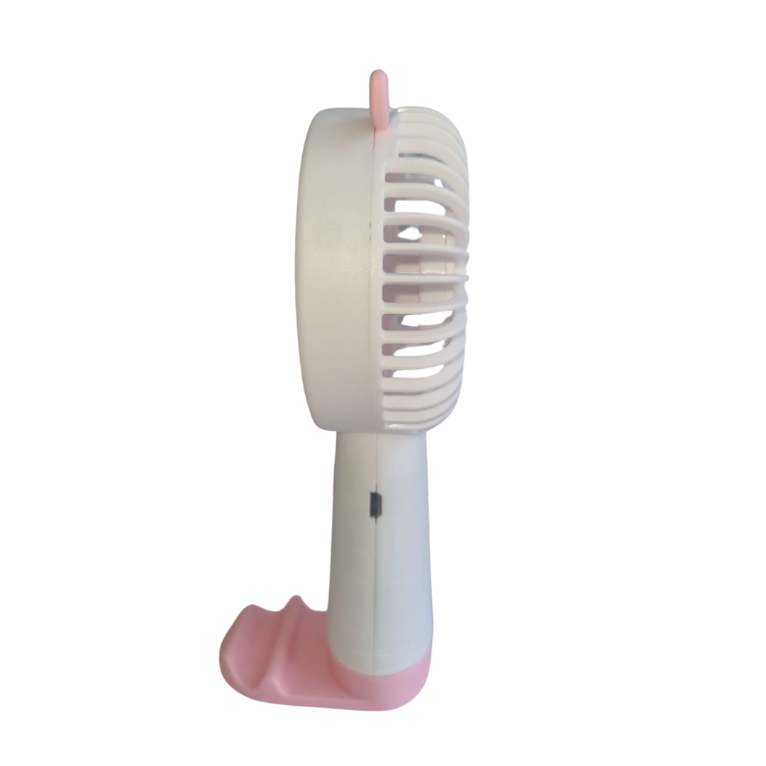 Rechargeable Mini Cool Fan With Mobile Holder