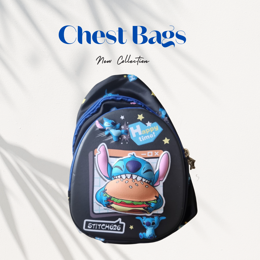 Kids Chest Sling Bag Cartoon Design