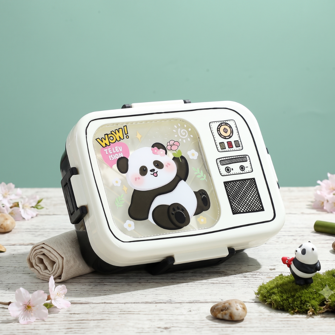 3 Compartment Retro TV Kids Lunch Box