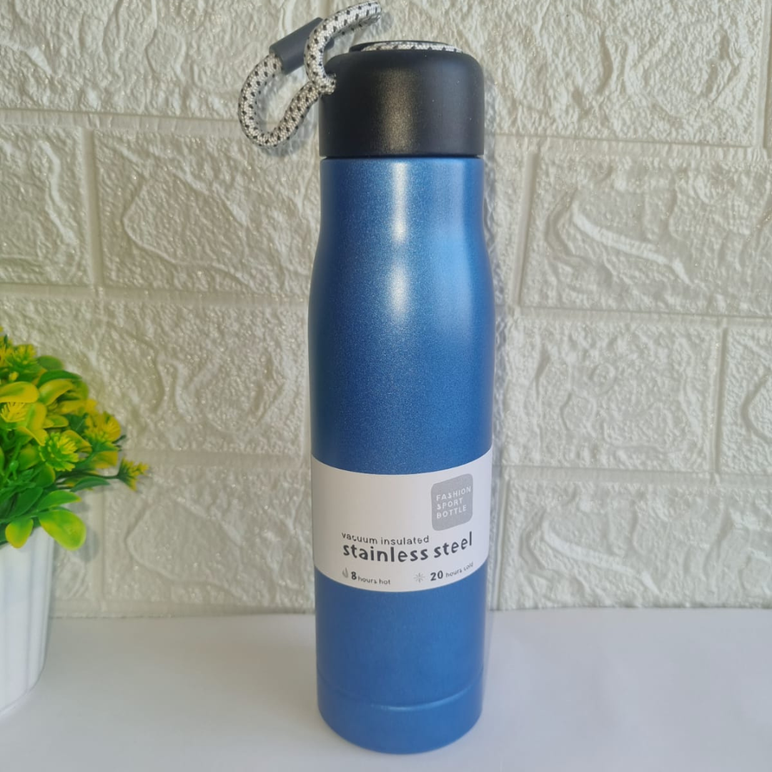 Stainless Steel Bottle Silver (Blue)