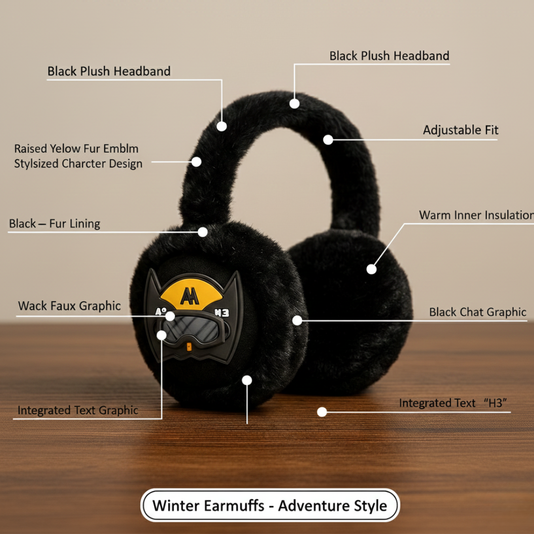 Kids Superhero Winter Ear Muffs