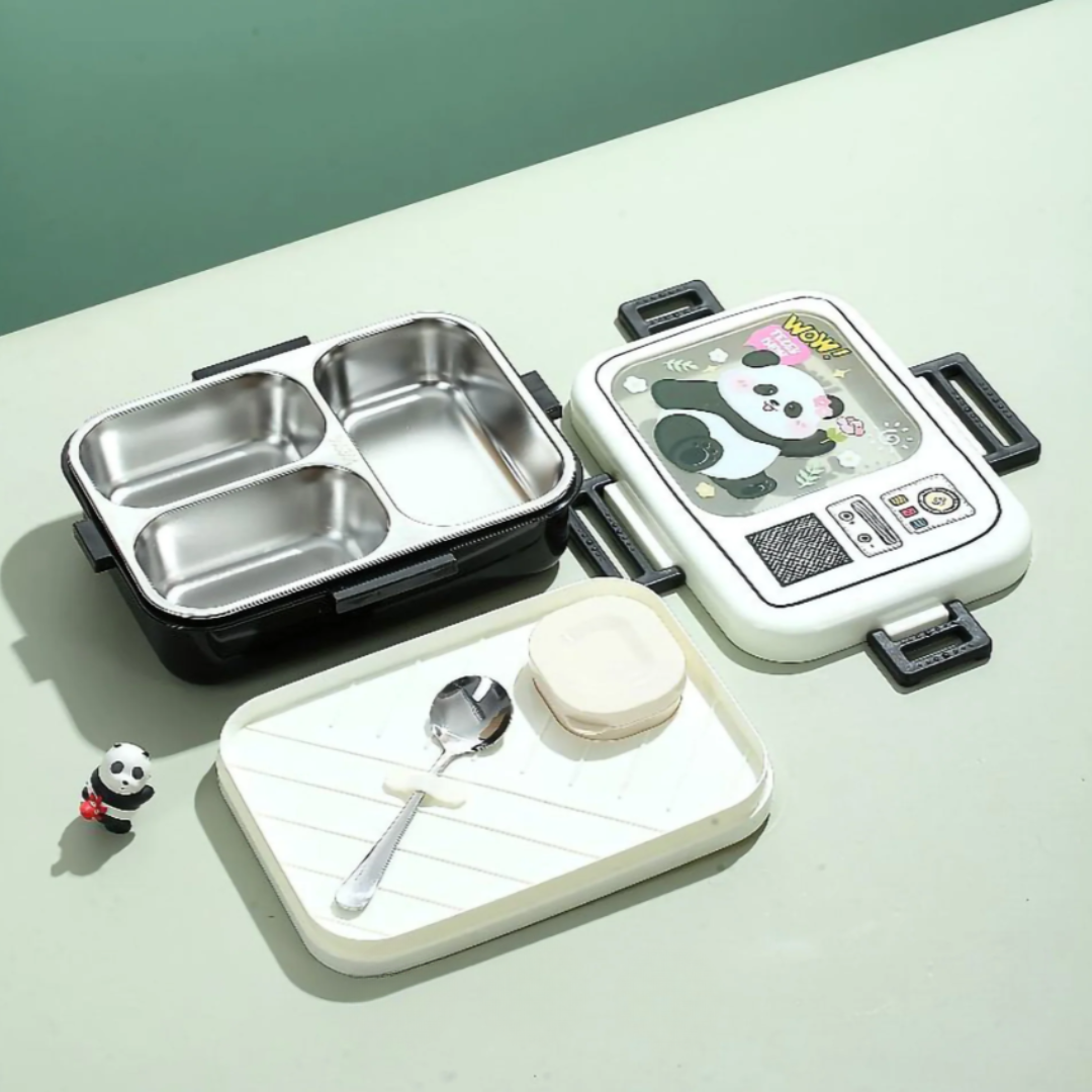 3 Compartment Retro TV Kids Lunch Box