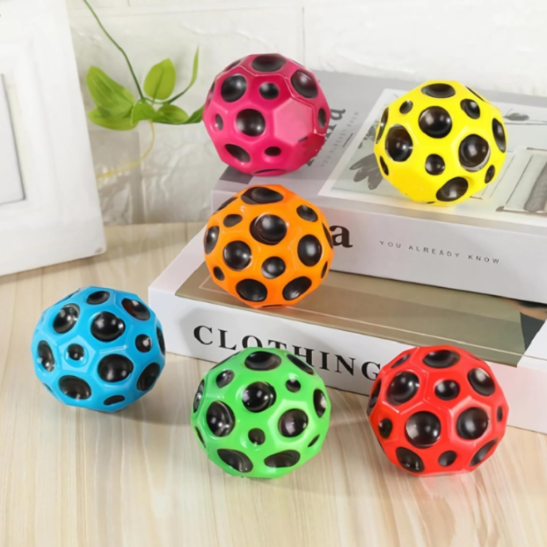 Moon Ball high bounce toy ball in assorted colors for kids outdoor and indoor play