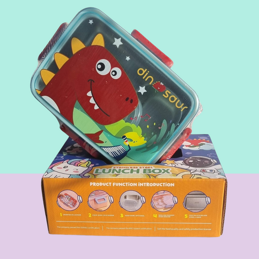 Dino Print Compact Lunch Box