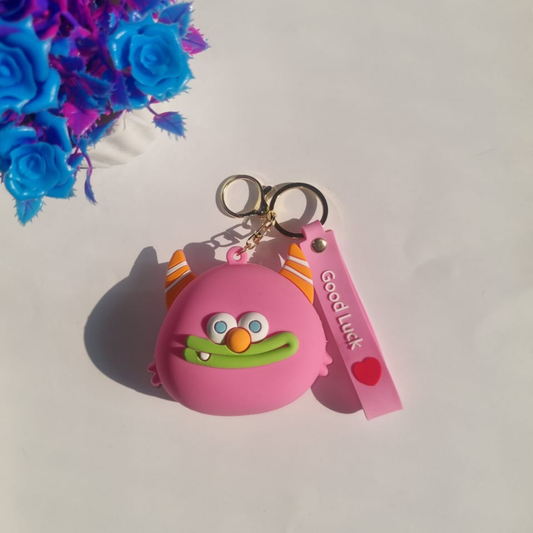 Monster Coin Pouch Keychain