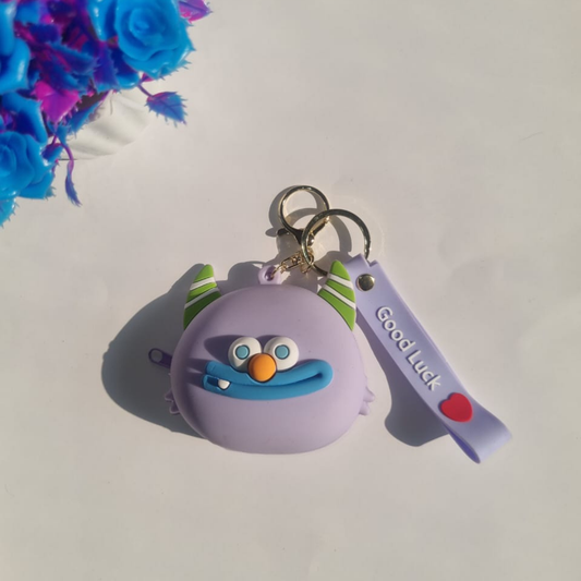 Monster Coin Pouch Keychain