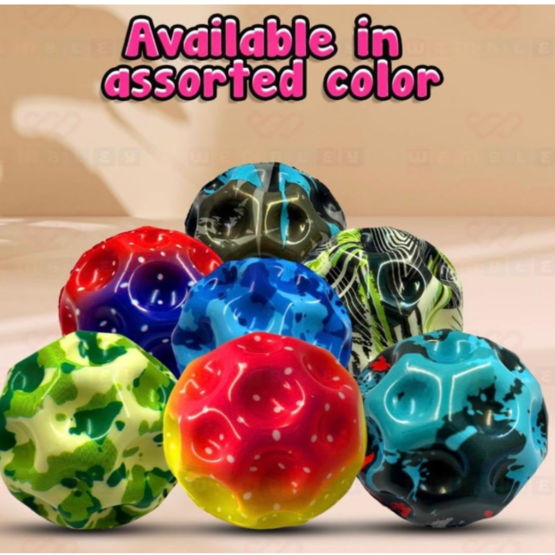 Assorted color Moon Ball high rebound toy ball for kids party favors and return gifts