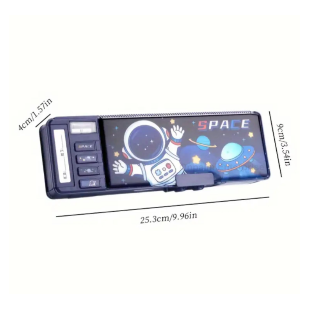 Space Theme Multifunction Pencil Box