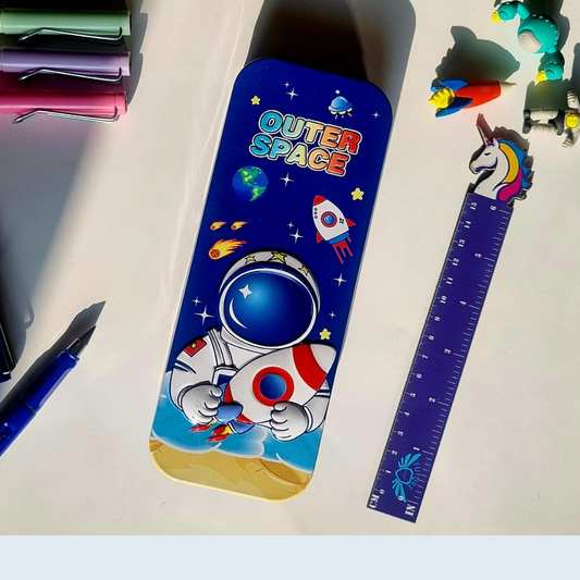 Outer Space Pencil Box Tin