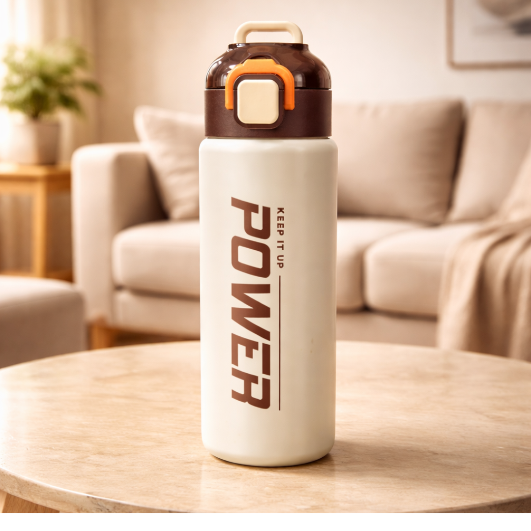 Power Stainless Steel Water Bottle 680ml for Kids