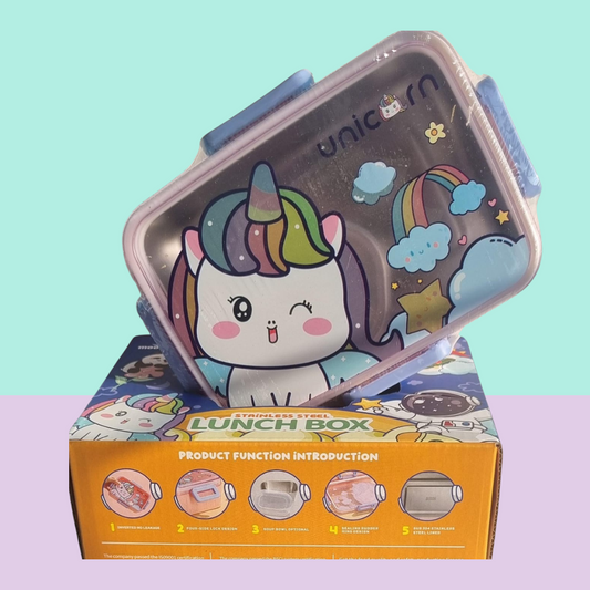 Unicorn Print Compact Lunch Box