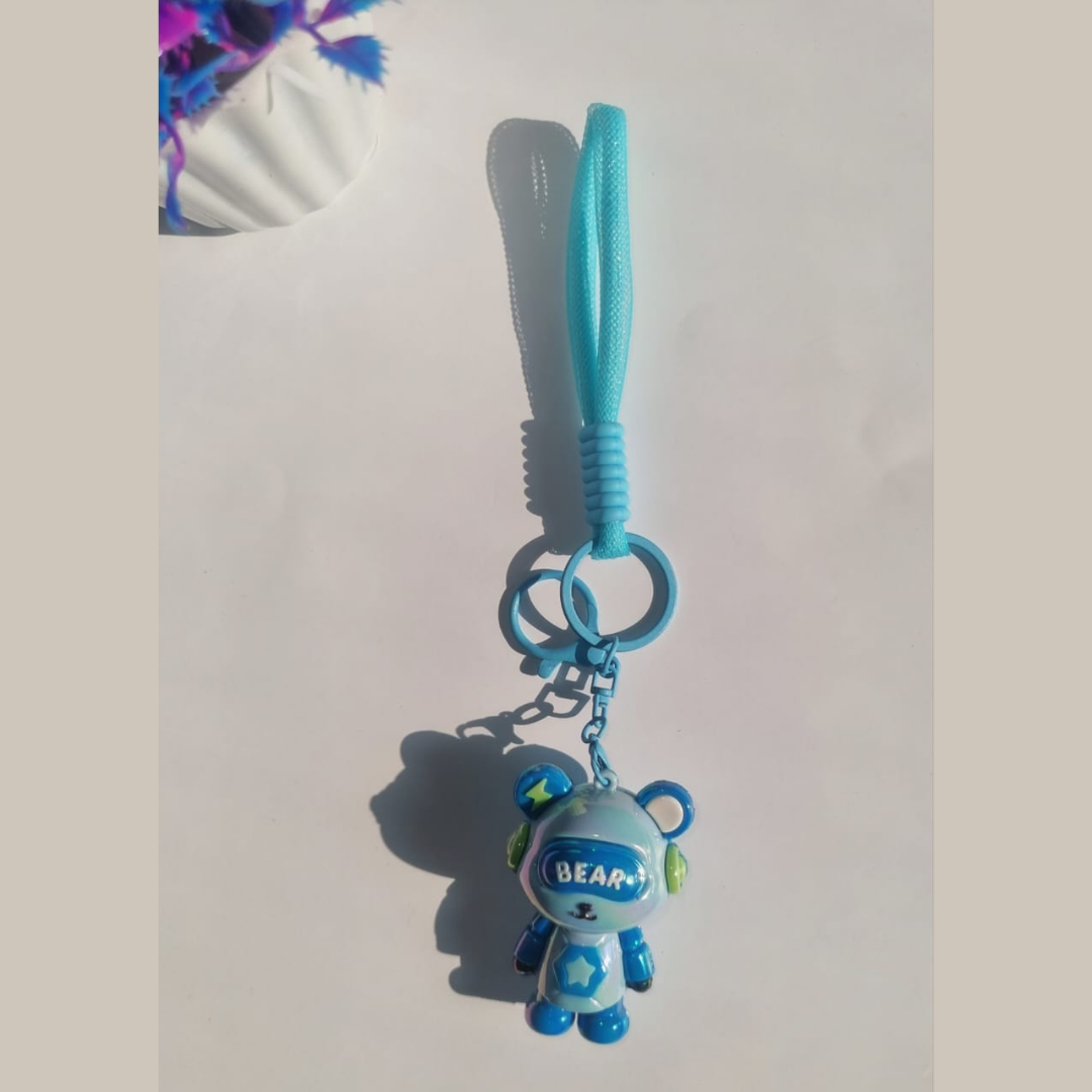 Bear UV Keychain Aqua