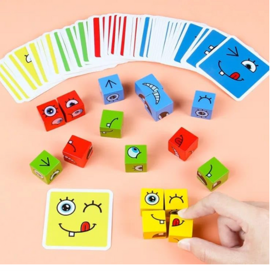 Face Change Cube Puzzle Game