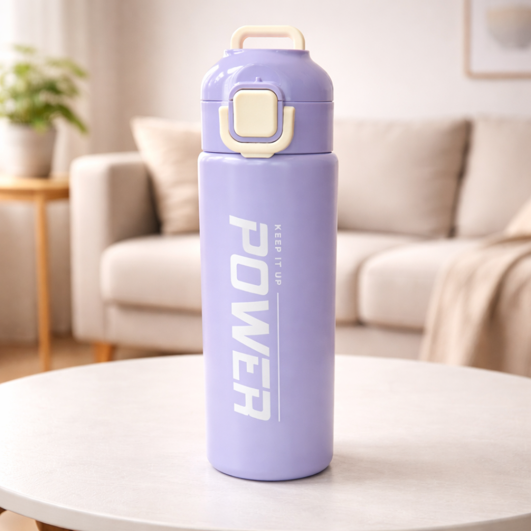 Power Stainless Steel Water Bottle for Kids 680ml — Leakproof BPA Free School Bottle