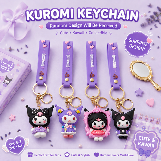 Kuromi Keychain for Girls