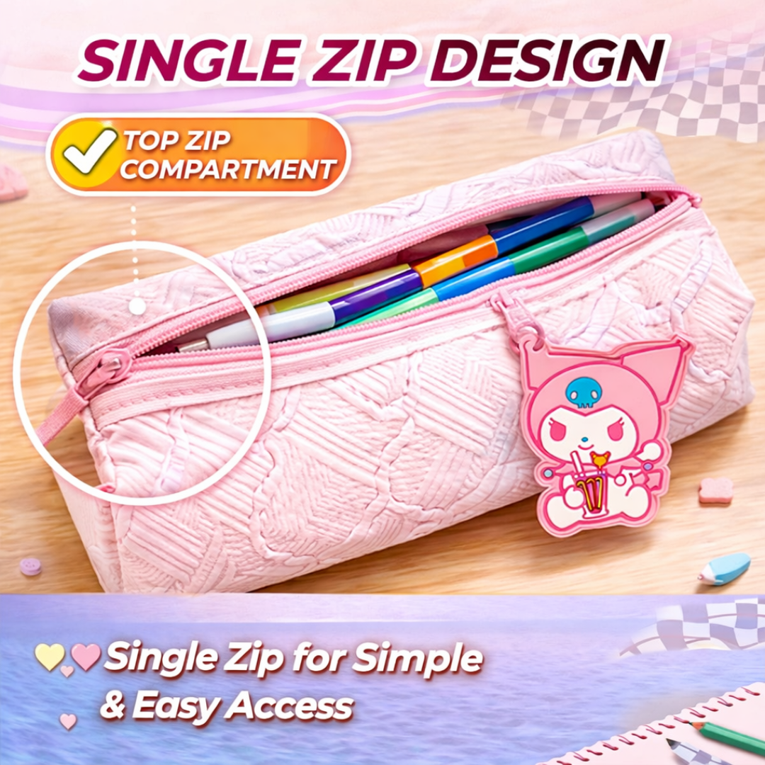 Kuromi Single Zip Pencil Pouch