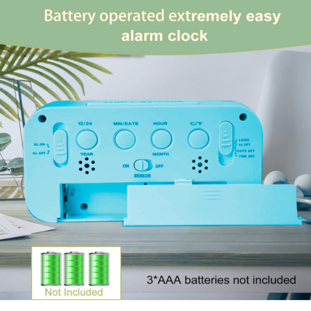 LCD Digital Clock (Blue)