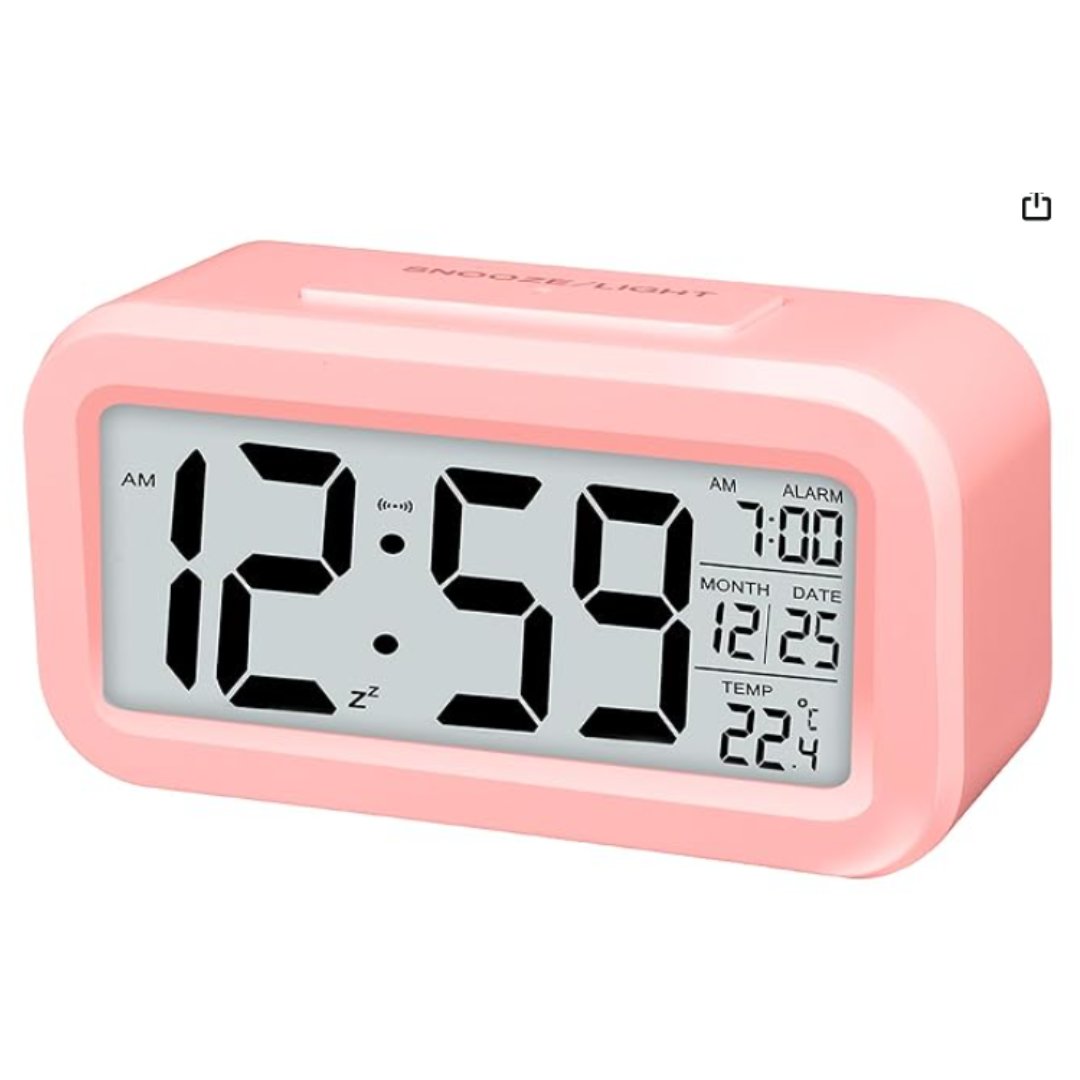 LCD Digital Clock (Pink)