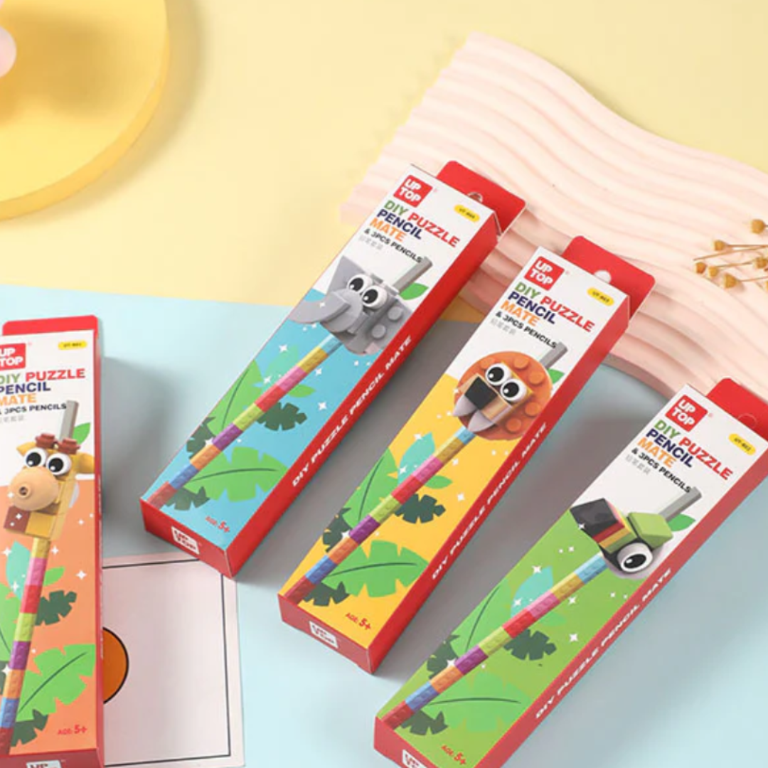 DIY Puzzle Block Pencil Set
