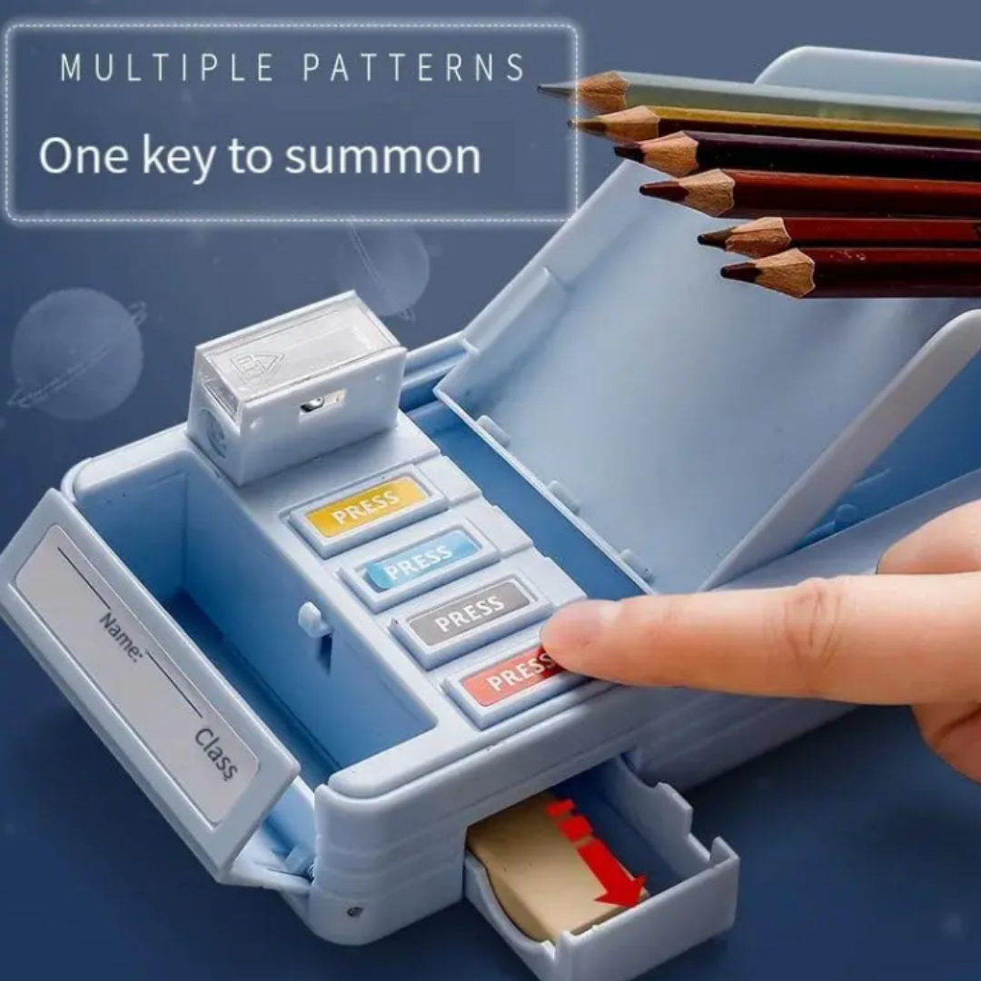 Space Theme Multifunction Pencil Box